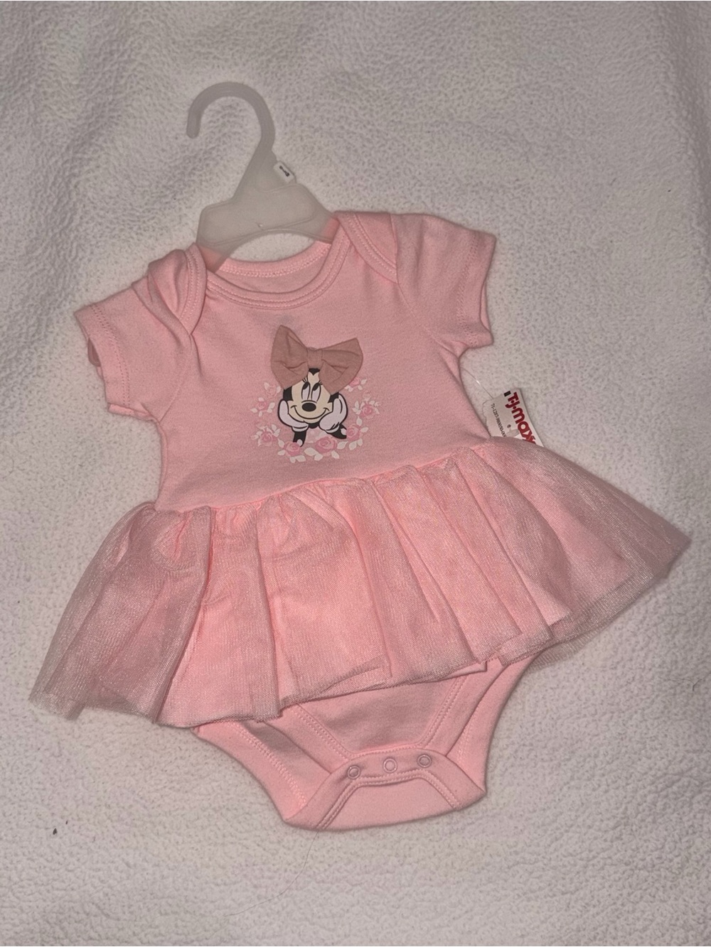 Disney Pink Minnie Mouse Tulle Skirt Bodysuit